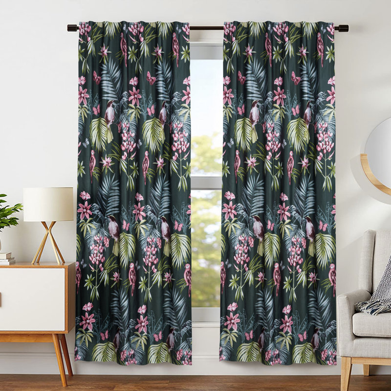 Blackout Curtains / Drapes Pair, Pine Green, 52" W x 96" H