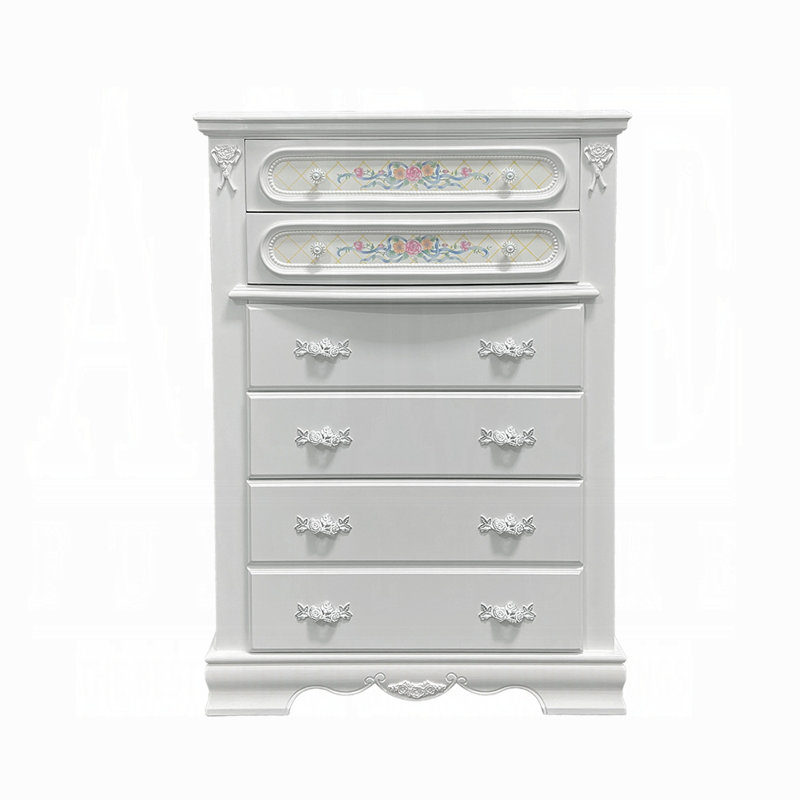 Izeta 5-drawer Chest, Blanc