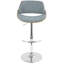 Palmona Adjustable Bar Stool with Rounded T Footrest (Set of 3)-100758014