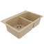 Ensemble d'évier de cuisine à double cuve à montage sur le dessus 60/40 Karran Quartz 33 "X 22"-50597883