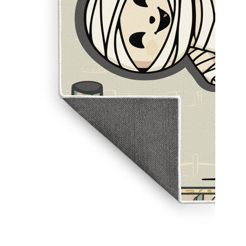 Tapis de vacances d'Halloween The Holiday Aisle®, Rectangulaire 2 pi x 3 pi