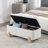 Upholstered Flip Top Storage Bench With Solid Wood Legs-509110522-509110520