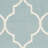 Rodgers Hand Woven Flat Weave Wool/Cotton Geometric Rug in Light Blue/Ivory-2072947005