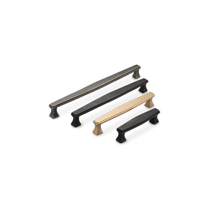 Deco Cabinet Pull, Black, 6"