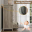 Commode 12 tiroirs 59 po avec poignées en métal, commode moderne pour chambre à coucher et salon-1337079368
