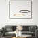 Hexa angular LED pendant luminaire dining table Direct or Indirect