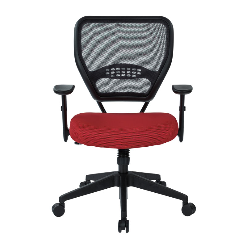 SPACE Task Chair, Red Mesh Fabric