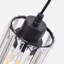 Black Crystal Cylinder Pendant-129511112-129511118
