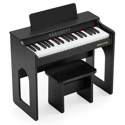 Wood Play Music Instrument With Bench For Kids
