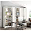 Armoire de rangement en métal blanc crème de 71 po, avec 4 tablettes réglables et des portes en acier pivotantes, armoire de buanderie avec portes verrouillables-1703806255