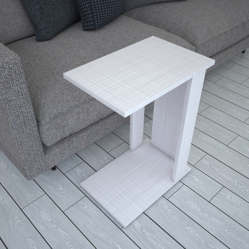 Aner Side Table, White