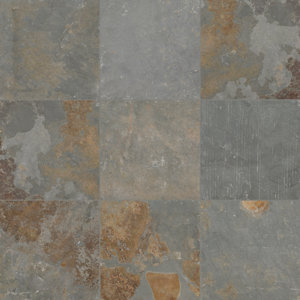 California Gold 12" x 12" Slate Field Tile in Multi