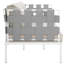 Causeuse d'extérieur en aluminium Harmony-107006730