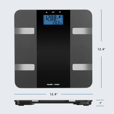 True42 Tone 550- 550lbs Capacity Tempered Glass XX-Large Talking Bathroom Scale (with Removable Anti-Slip Mat)