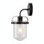 Dimmable Matte Black Armed Sconce With Clear Glass Shade (Bulb Not Included)-594100659-594100671