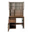 Bureau d'ordinateur avec porte vitrée pour bureau personnel ou bureau d'étude-1356578564