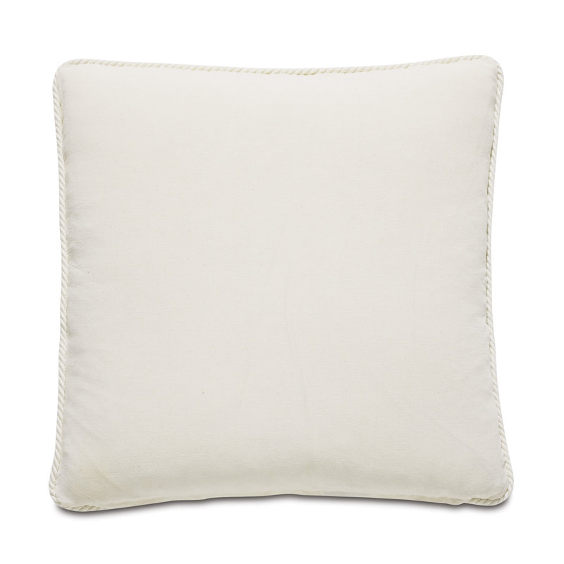 Maldive Appliqued Polyester Blend Throw Pillow