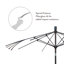 Parasol de marché 9 pi Santana Praneeth-184123244