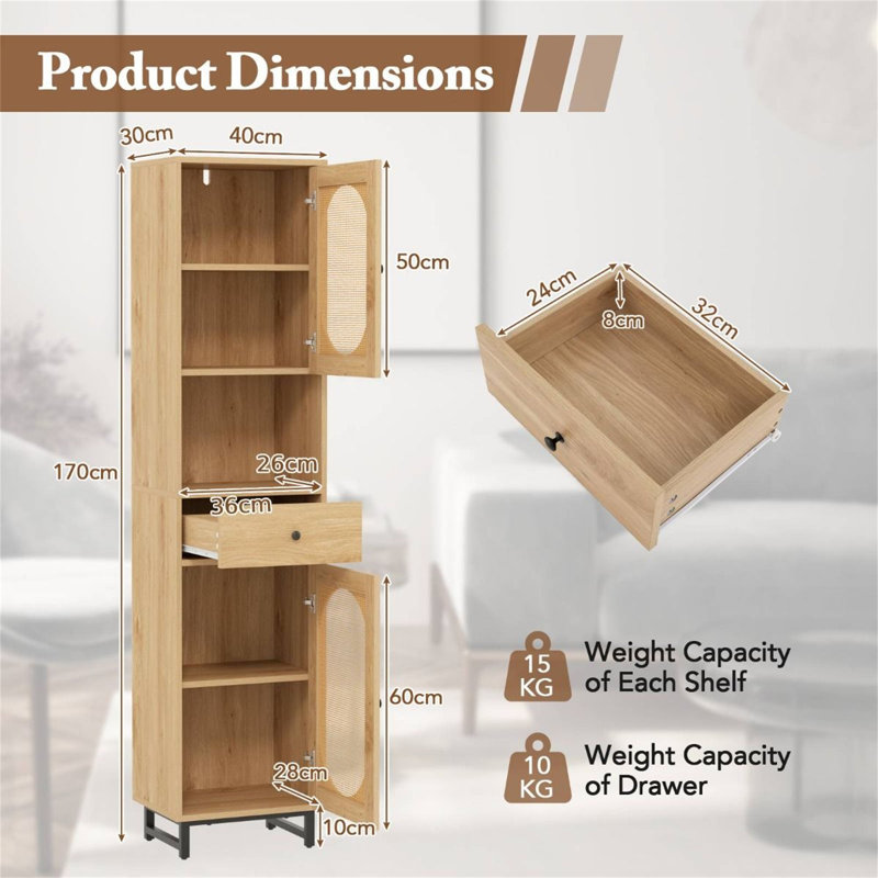 Freestanding Linen Cabinet