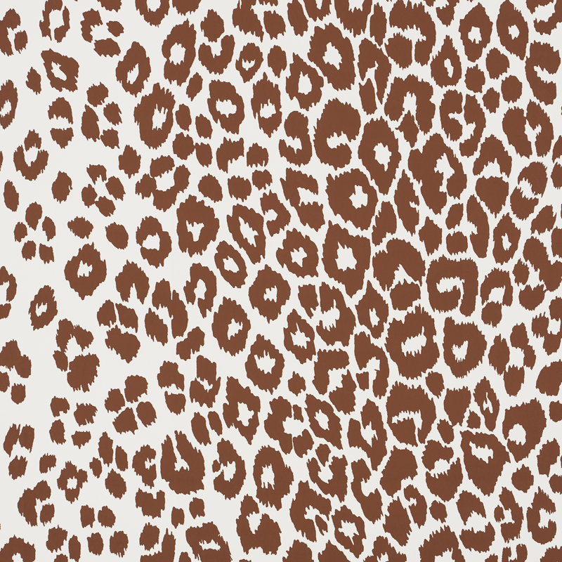 Iconic Leopard Wallpaper, Brown