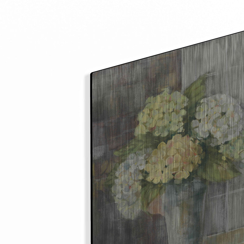 «Yellow Hydrangea Gray» par Carol Rowan, H 16 po x l 12 po