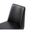 Chaise parsons en similicuir noir