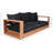 Tulum 87'' Wide Teak Patio Sofa with Cushions-86504299
