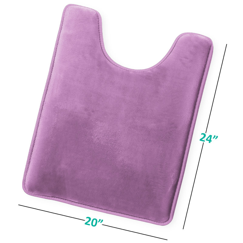 Ultra Soft and Absorbent Memory Foam Contour Mat with Non-Slip Backing, Lavender Dream