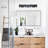 4-Light Dimmable Black Vanity Light With Seeded Glass Shade.