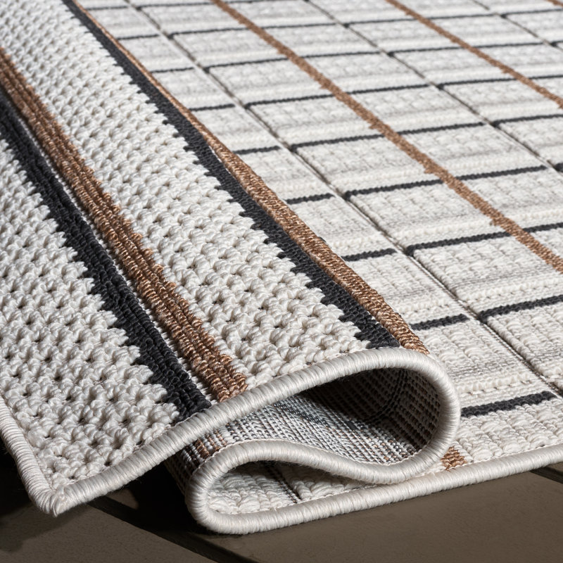Tapis d'intérieur à carreaux Veranda Performance, Rectangle 4pi x 6 pi