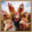«Funny Animal Chicken Selfie» par The Creative Bunch Studio, reproduction d'art sur toile encadrée-1521923742