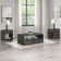 Ensemble de 3 tables d'appoint en bois Evan