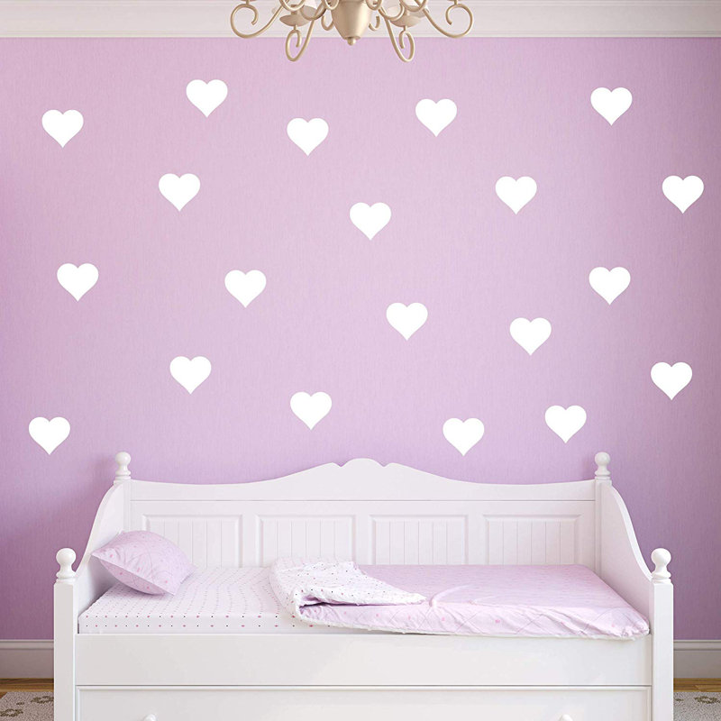 Décalcomanie murale dame, Blanc, H 7,5 po x l 8 po