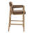 Modern Farmhouse Bar Stool - Upholstered Seat & Back With Solid Wood Frame-120542275