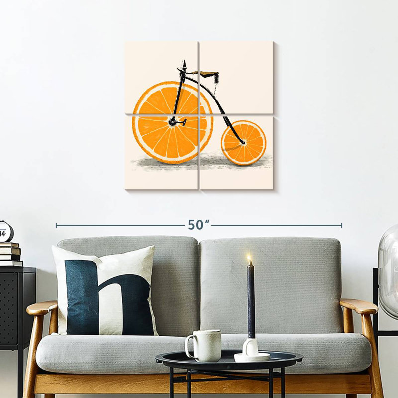 Clockwork Orange Bicycle, 26" H x 26" W