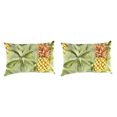 18" x 12" Outdoor Lumbar Throw Pillow (Set of 2) by Red Barrel Studio