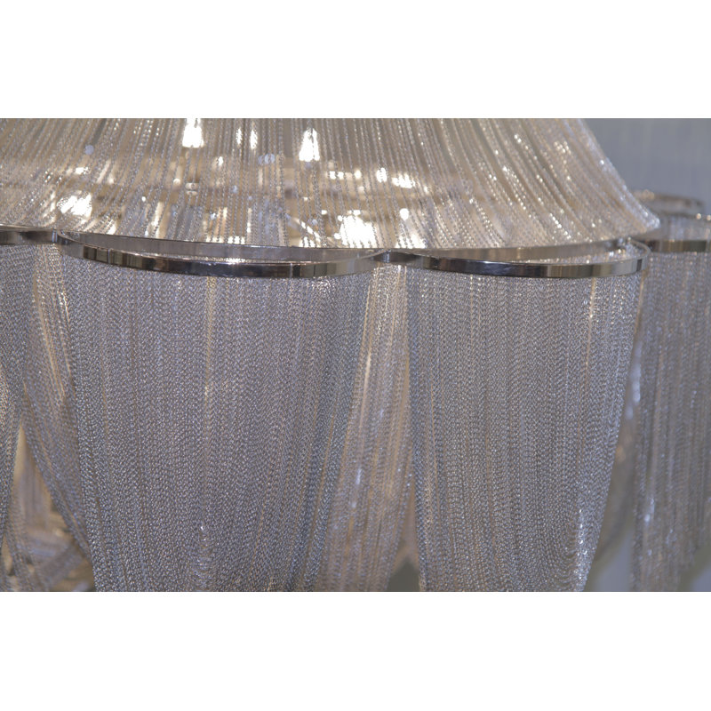 Brenda 10 - Light Dimmable Empire Chandelier, 34.5" H x 22" W x 22" D, 10 Lights