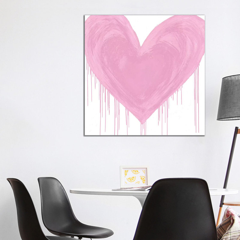 Big Hearted Pink by Lindsay Rodgers - Wrapped Canvas Gallery-Wrapped Canvas Giclée, 93.98 cm H x 93.98 cm W