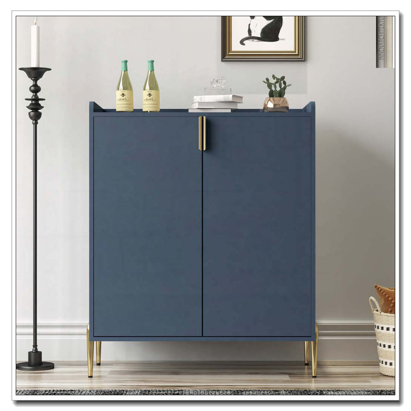Armoire en bois 2 portes, Bleu