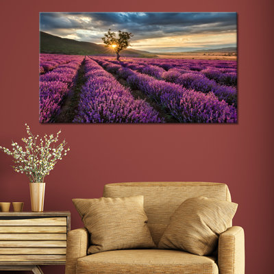 Lavender Sunrise - Wrapped Canvas Print