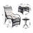 3 Pieces Wicker Outdoor Patio Furniture Set With Lounge Chair-97872671
