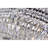 9 Light Flush Mount Ceiling Light – 24-Inch Wide Chrome Finish with Crystal Accents, Bright Ambient Lighting for Hallway, Kitchen, or Bedroom