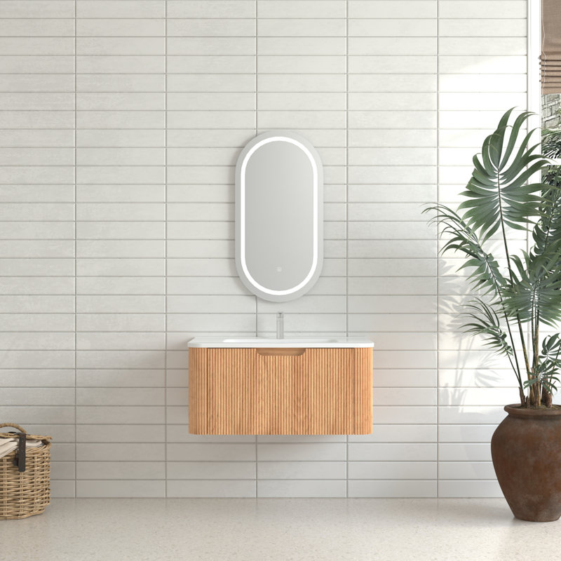 Meuble-lavabo mural flottant, 30"