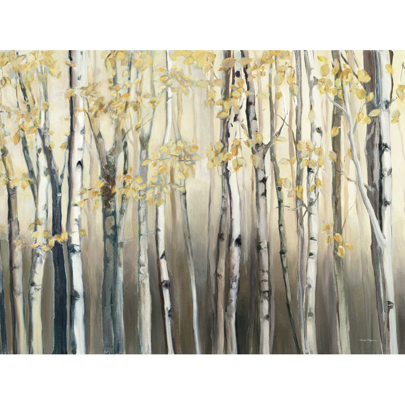 Golden Birch III - reproduction sur toile, H 24 po x l 32 po