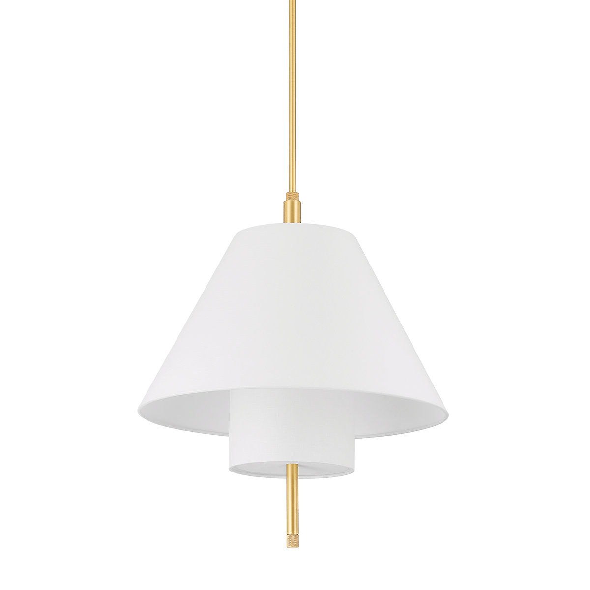 Glenmoore Dimmable Pendant, Aged Brass