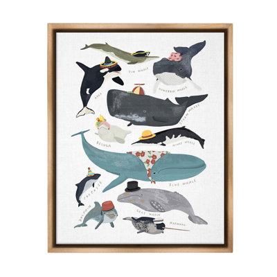 " Fashionable Sea Creatures " by Hanna Melin on Canvas