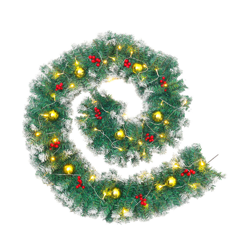 270cm Lighted Faux Garland with Lights