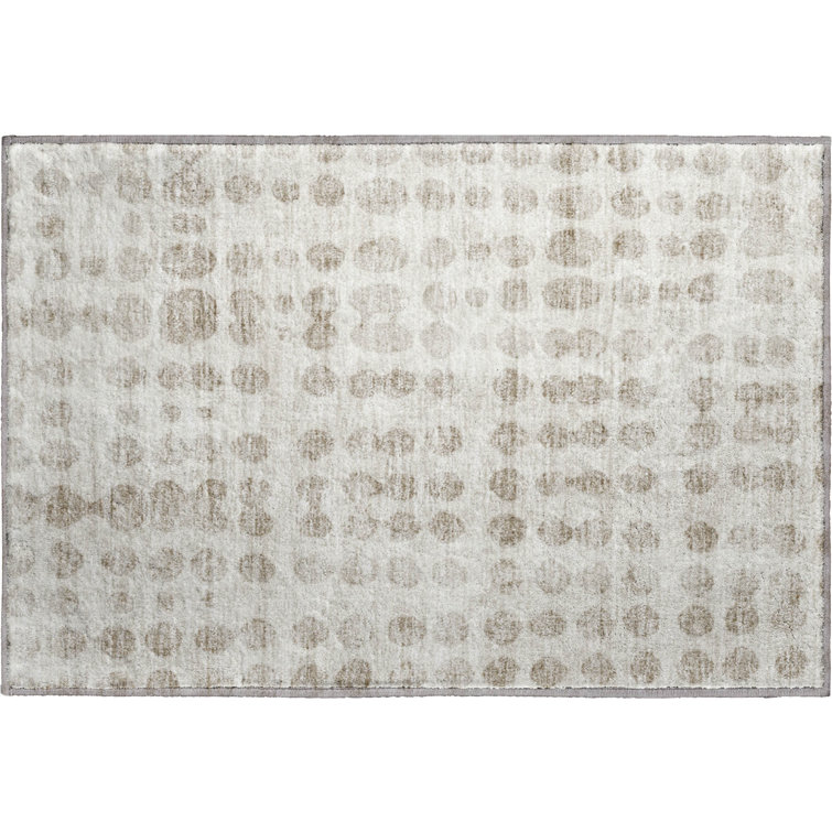Premium Machine Washable Prisco Ivory Rug