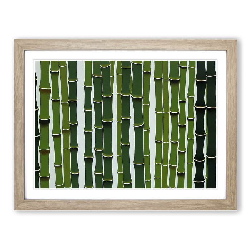 Special Bamboo Forest - Framed Print, 25cm H x 34cm W x 2cm D, Oak
