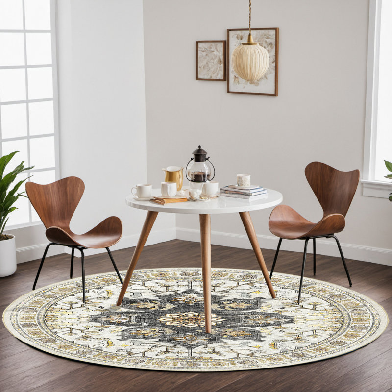 Kokichi Oriental Indoor Rug, Round 6'